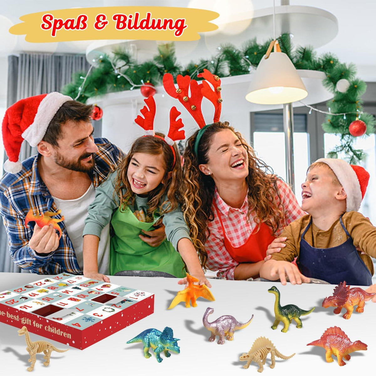 Adventskalender Dinosaurier 24 Figuren Weihnachtskalender Kinder