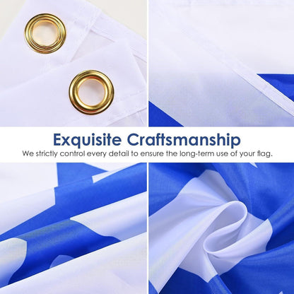 Griechenland Flagge 90x150cm – Griechische Fahne mit Ösen