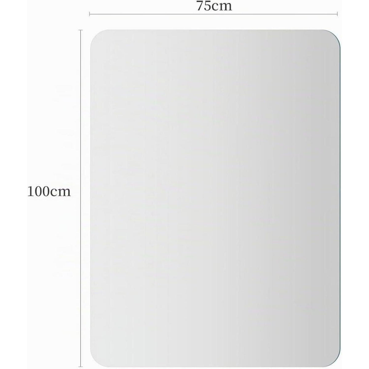 Rahmenloser Wandspiegel Rechteckig 75x100 cm – Modern & Sicher