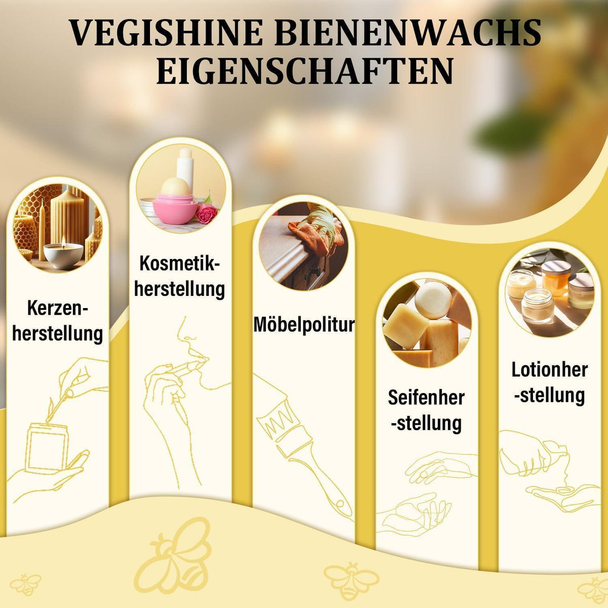 Bio Bienenwachspellets 9kg – Rein & Natürlich für Kosmetik & Kerzen