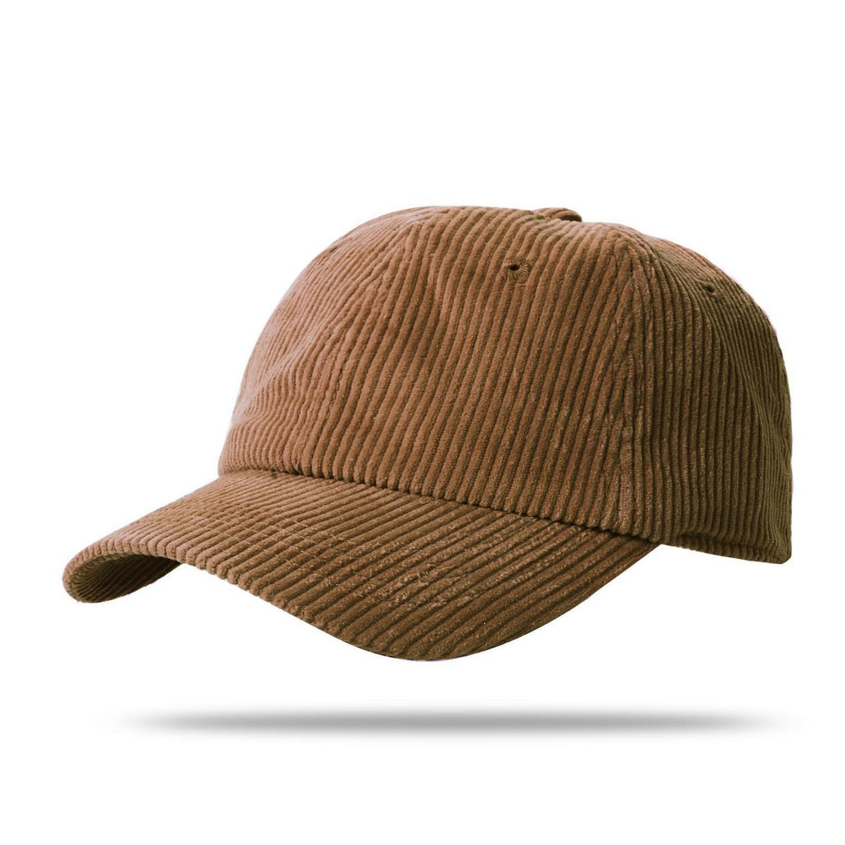 Cord Baseball Cap Damen Winter Verstellbar Braun