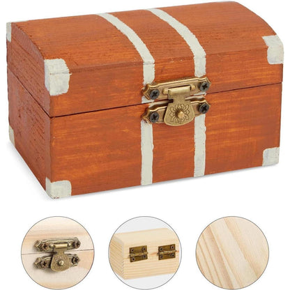 Holzkiste klein – 10er Set, Schatztruhe zum Basteln & Dekorieren