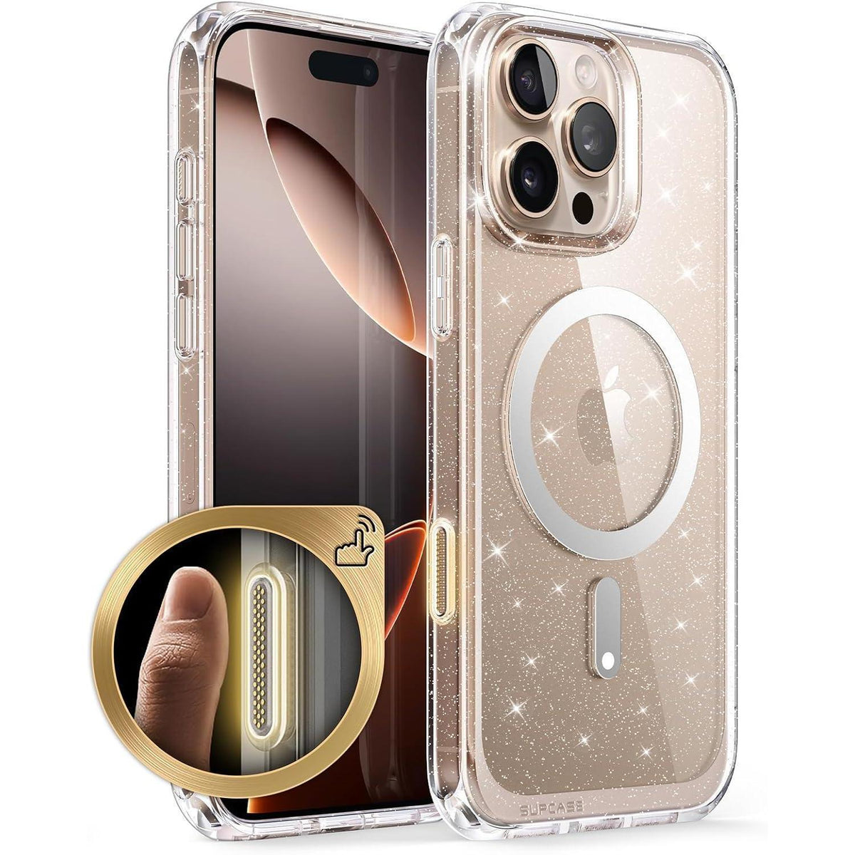 iPhone 16 Pro Max Hülle MagSafe Transparent Kratzfest Schutzhülle