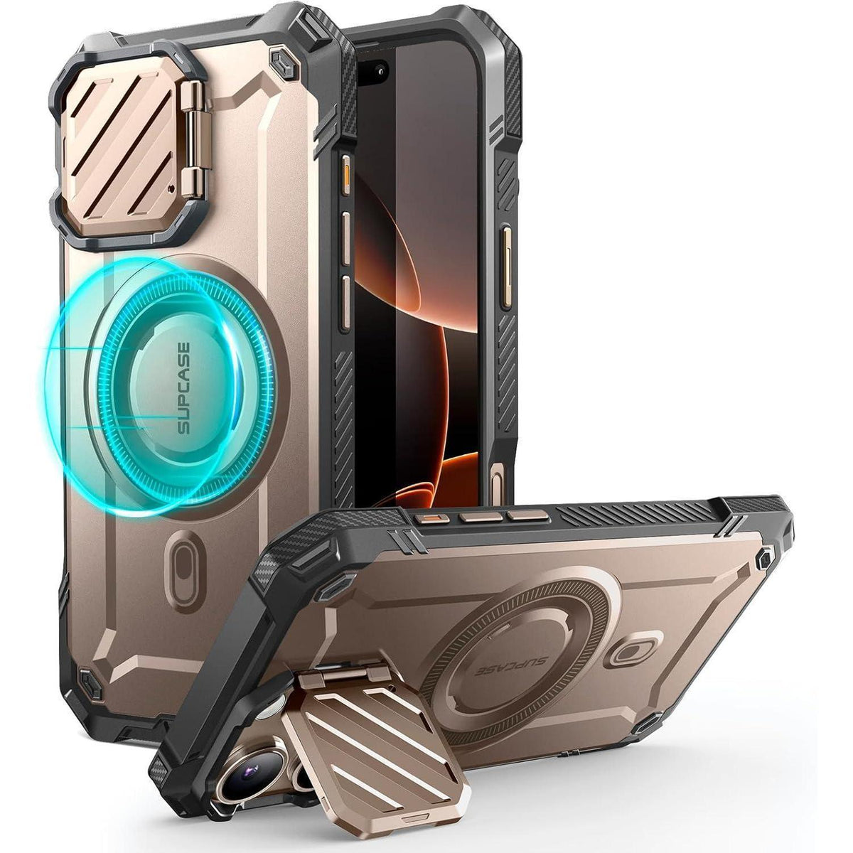 iPhone 16 Pro Max Hülle mit MagSafe & Kameraschutz Rotgold