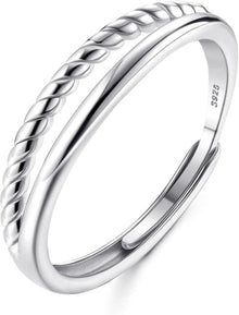 Adramata Silber 925 Bandring Ehering Verlobungsring Frauen Geschenke