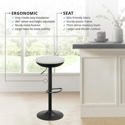 Ergonomischer Stehhocker höhenverstellbar Bürohocker 360° drehbar