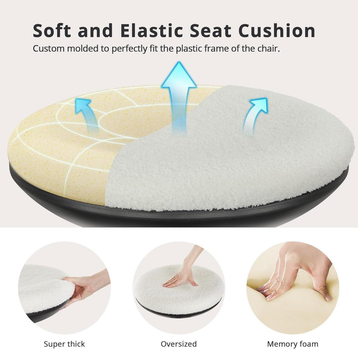 Ergonomischer Stehhocker höhenverstellbar drehbar