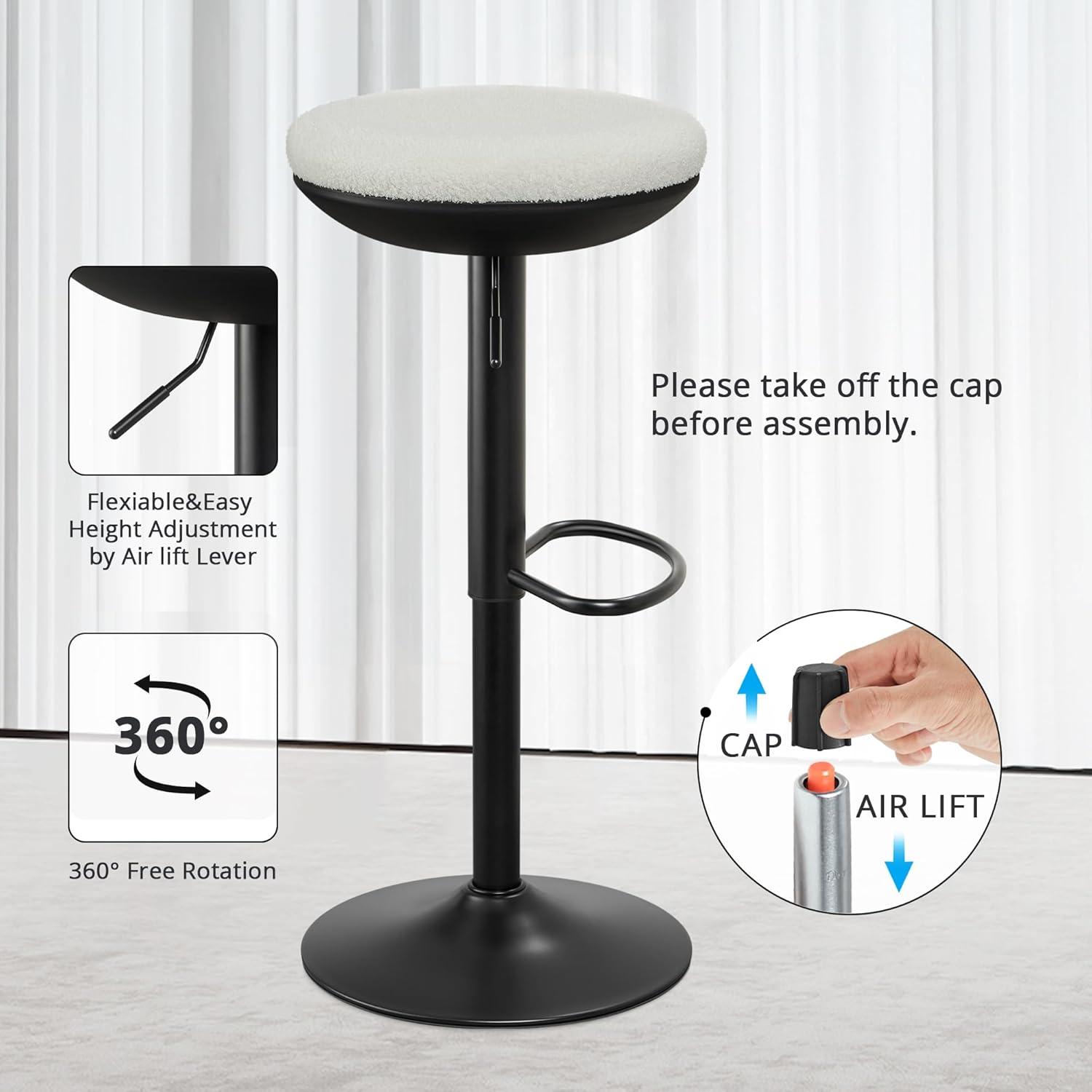 Ergonomischer Stehhocker höhenverstellbar 360° drehbarer Arbeitshocker