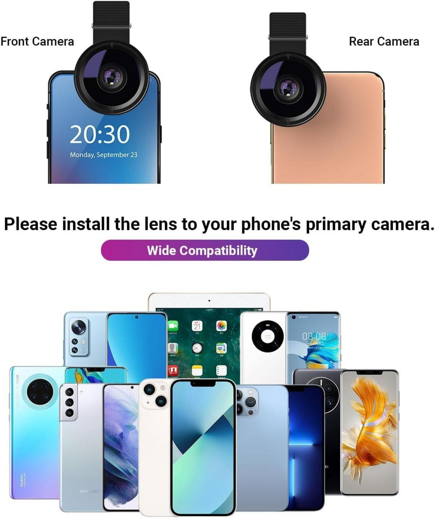 Universal Kameraobjektiv Set 12,5-Fach-Makro