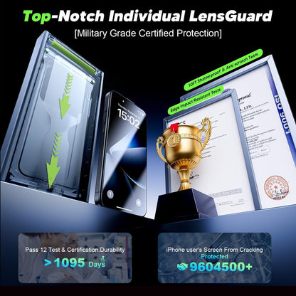 iPhone 16 Pro Panzerglas Displayschutzfolie 9H Härte Full Screen