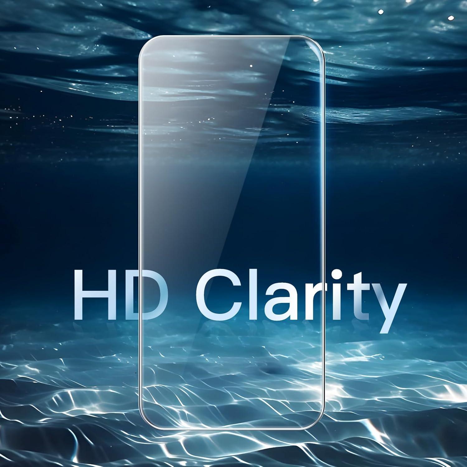 Gehärtete Glas Displayschutz für iPhone 16 Pro - 3 Stück