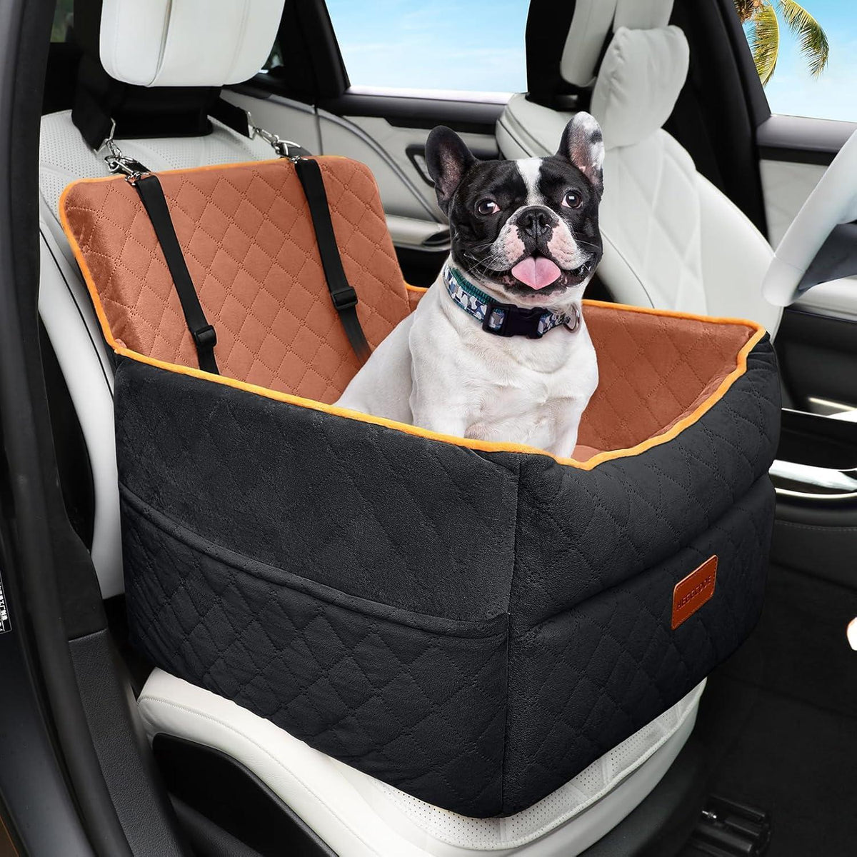 Hunde Autositz – Waschbar, mit Leine & Aufbewahrung