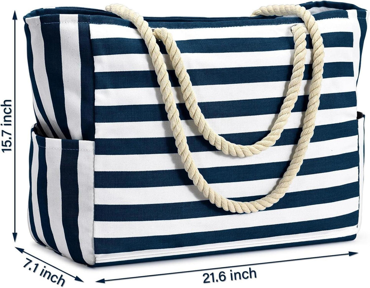 Strandtasche Groß Damen XXL Tote Bag Shopper Wasserdicht Urlaub Reisetasche