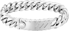 Goldbeschichtetes Cuban Link Armband mit Löwenkopf-Verschluss