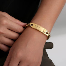 12mm Gold beschichtetes Herren Armband Löwenkopf Totenkopf