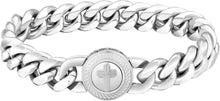 Herren Armband mit Löwe Totenkopf Verschluss 18K Gold beschichtet
