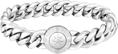 12mm Herren Armband mit Löwe Kopf/Totenkopf Verschluss, 18K Gold