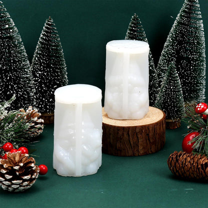 Silikonform Weihnachten: 2x Wichtel & Weihnachtsmann Gießform