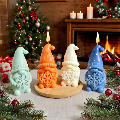 Silikonform Weihnachten: 2x Wichtel & Weihnachtsmann Gießform