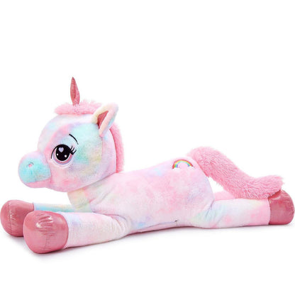 XXL Einhorn Kuscheltier 110cm - Rosa Stofftier Geschenk für Mädchen