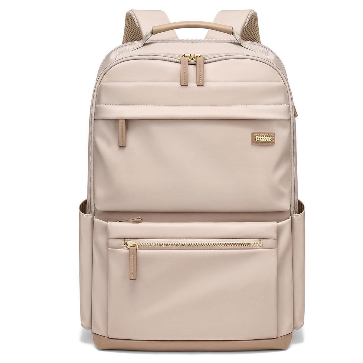 Laptop Rucksack Damen Wasserdicht 15.6 Zoll Schulrucksack Beige