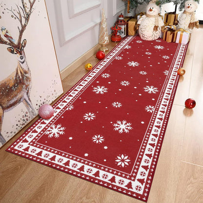 Weihnachtsteppich Läufer 60x180cm rutschfest Hochwertiger