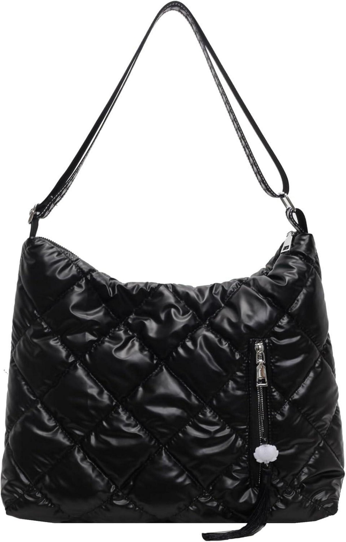 Gesteppte Puffer Schultertasche Damen Baumwolle Winter Umhängetasche
