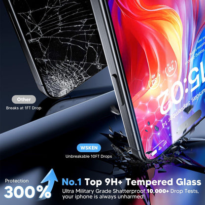iPhone 16 Plus Panzerglas Displayschutz 2er Pack
