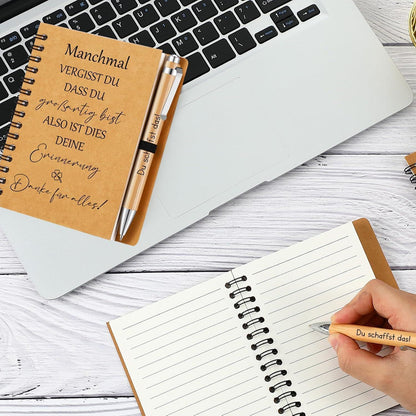 Notizblock mit Stift – Abschiedsgeschenk Kollegen & Mitarbeiter