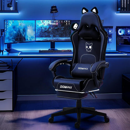 Dowinx Gaming Stuhl - Süße Katze Edition mit Hoher