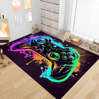 3D Gaming Teppich 160x200 cm - Rutschfest & Waschbar