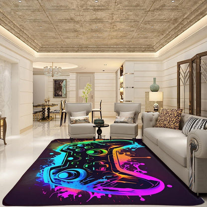 3D Gaming Teppich 160x200 cm - Rutschfest & Waschbar