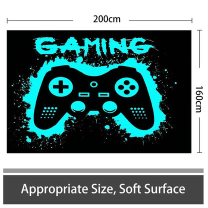 3D Gaming Teppich 160x200 cm - Rutschfest & Waschbar