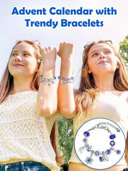 Adventskalender Armband DIY Mädchen Schmuck 2024 Weihnachten