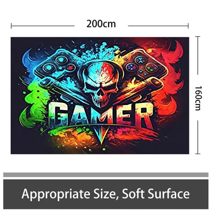 3D Gaming Teppich 160x200 cm - Rutschfest & Waschbar