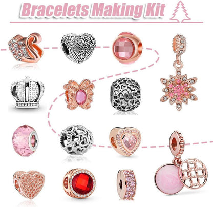 Adventskalender Schmuck Rosa 2024 Mädchen Frauen