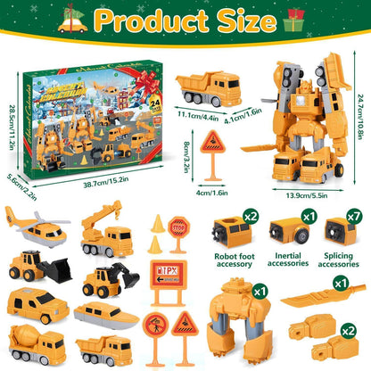 Adventskalender Autos Magnetisch 2026 für Kinder Jungen 3-12