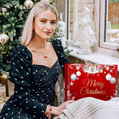 Adventskalender Schmuck Rot 2024 Mädchen Teenager Frauen DIY