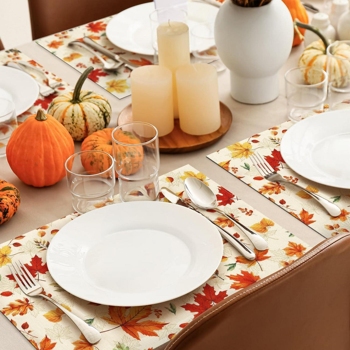 Platzset 4er Set Ahornblatt Herbst Tischsets