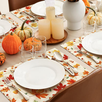Platzset 4er Set Ahornblatt Herbst Tischsets