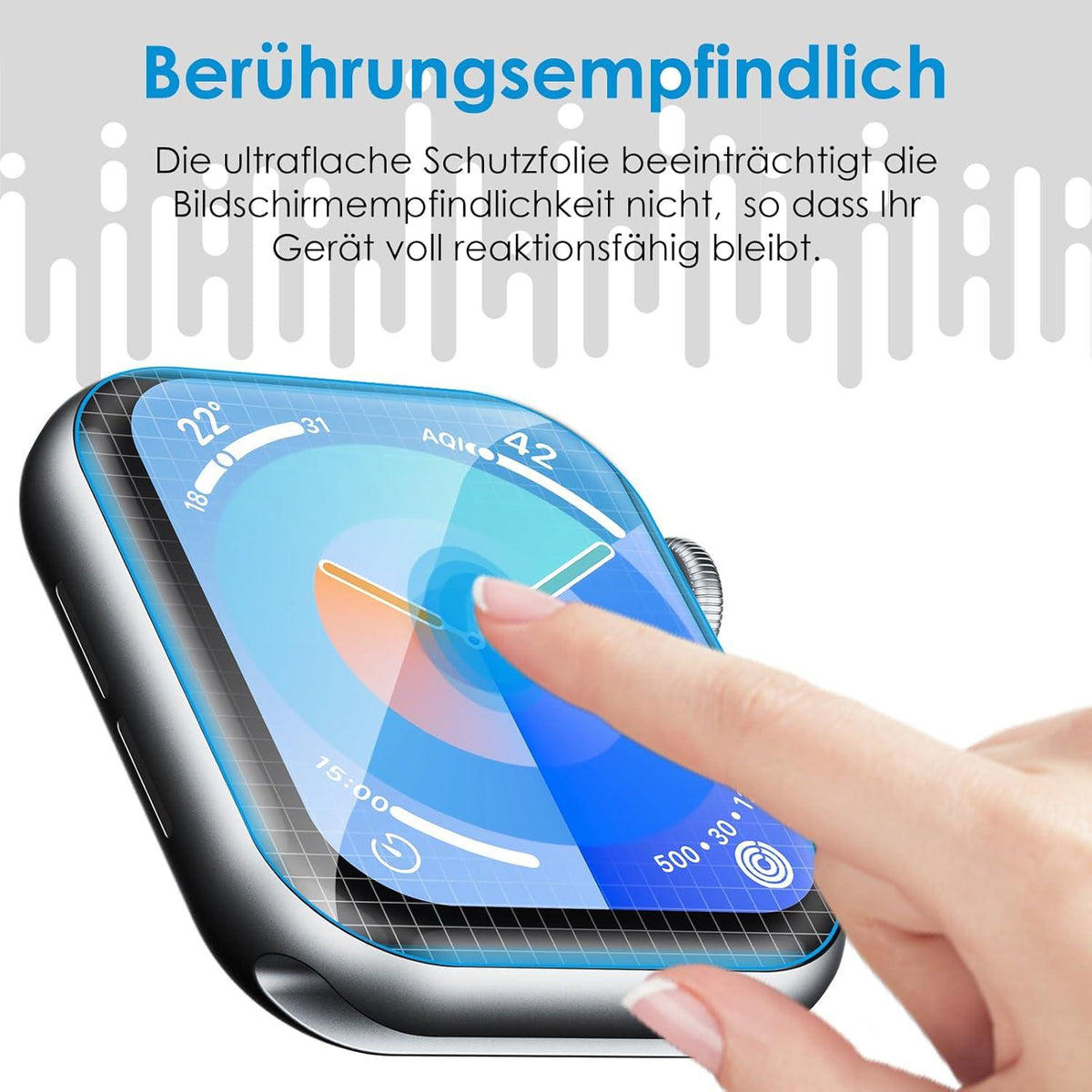 Schutzfolie für Apple Watch Series 10 42mm - 8er Set, Flexibel TPU, HD Klar