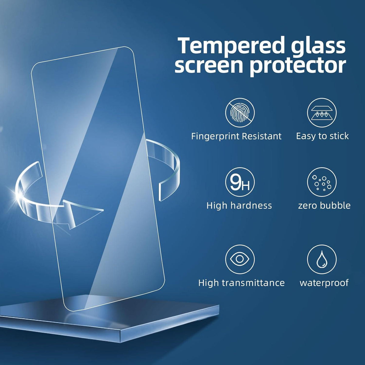 Panzer Schutz Glas für iPhone 16 Pro Max 6,9 Zoll 3 Stück HD Displayschutzfolie