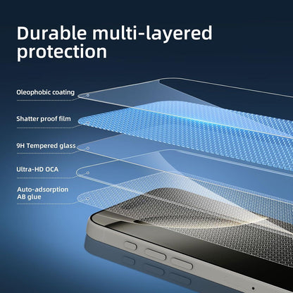 Panzer Schutz Glas für iPhone 16 Pro Max (6,9 Zoll) 3er Pack