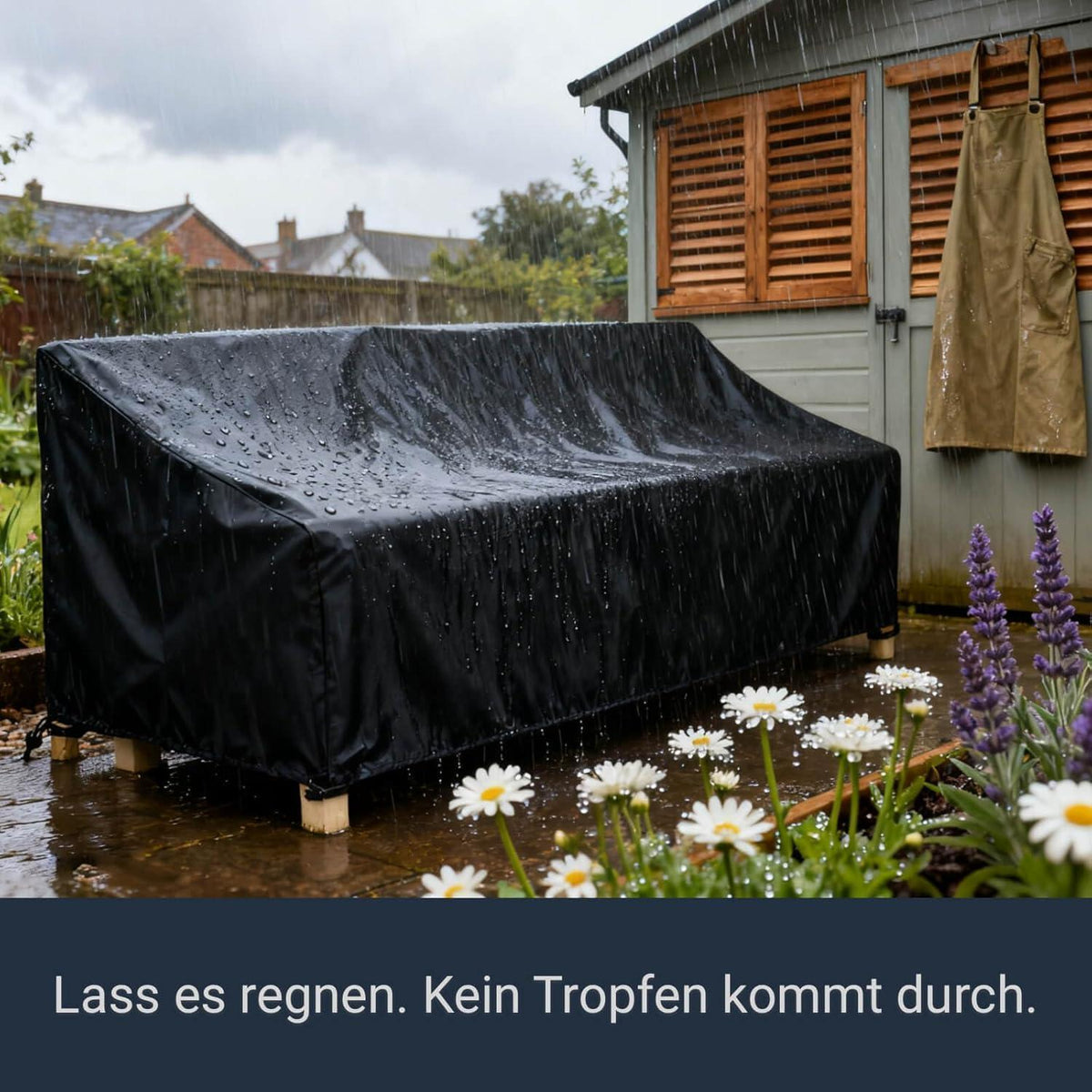 Gartenbank Abdeckung wasserdicht 175x85x65/90cm