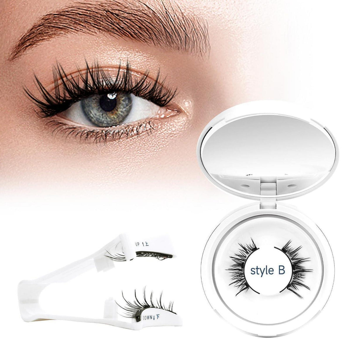 Magnetische Wimpern ohne Kleber – Natural Look mit Applikator