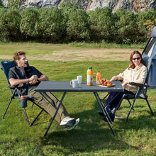 Faltbarer Campingtisch XL 120x60cm für 4-6 Personen, 2 Höhen, bis 60kg