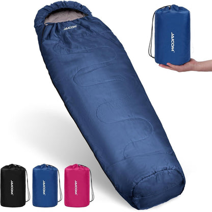Ultraleichter Mumienschlafsack 4 Jahreszeiten, 1600g, Blau
