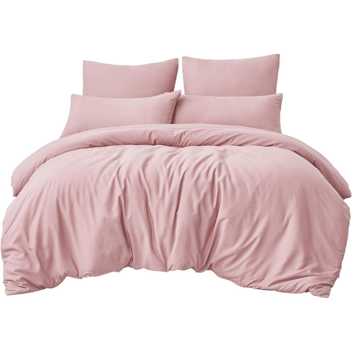 Bettwäsche-Set 220x240cm 3-teilig Mikrofaser Rosa