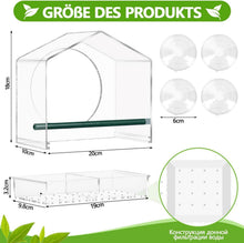 Großes Vogelhaus Fenster mit Saugnäpfen - Transparentes