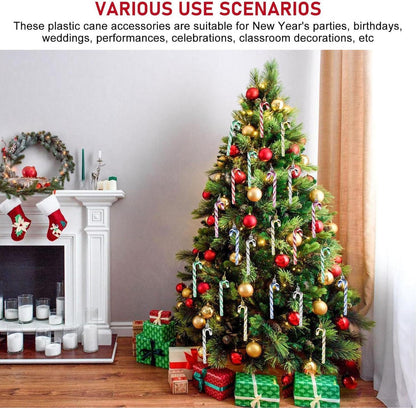 24x Weihnachten Zuckerstange Ornamente Anhänger Weihnachtsdeko